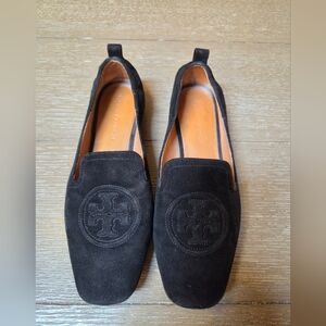Tory Burch Black Suede Flats